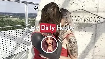 Oynat Kirli hobim - kameraman muhteşem sexyrachel846'yı ve bir kulenin tepesindeki büyüleyici arkadaşını sikiyor