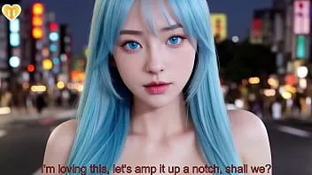 Play [only naked fanservice] aqua waifu from konosuba night tokyo fuck her huge ass date pov - uncensored hyper-realistic hentai joi, with auto sounds, ai [promo video]